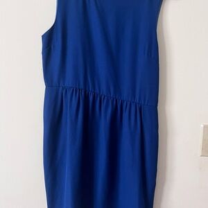 Elegant Blue Sleeveless Dress
